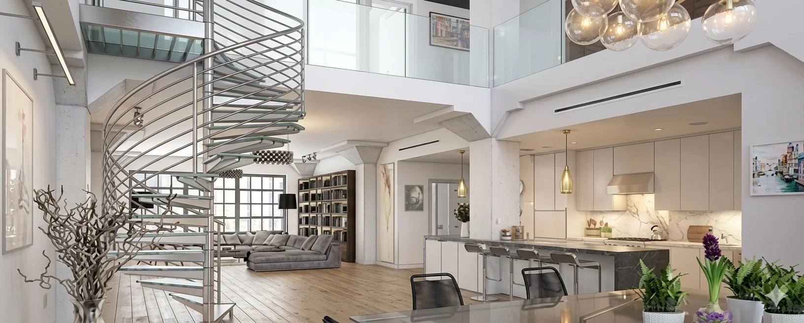 Salon moderne décoré par Corsica Déco à Ajaccio